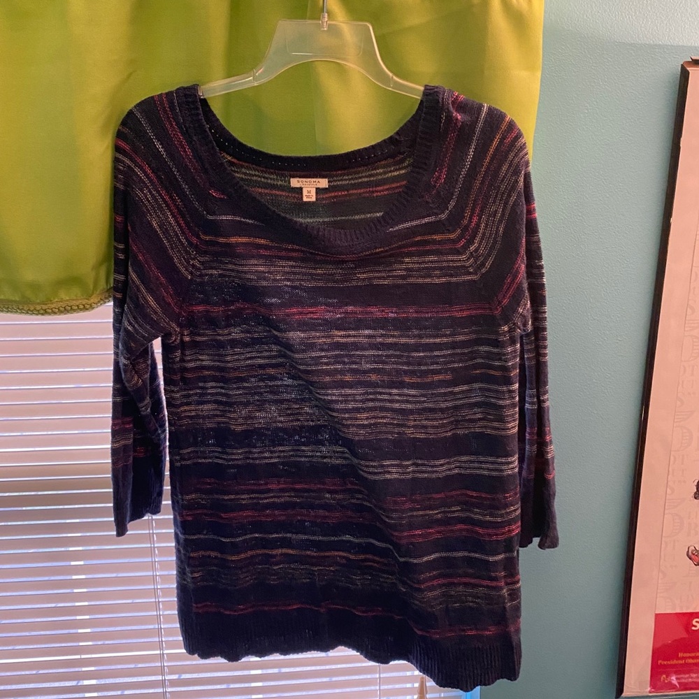 3/4 sleeve lightweight sweater